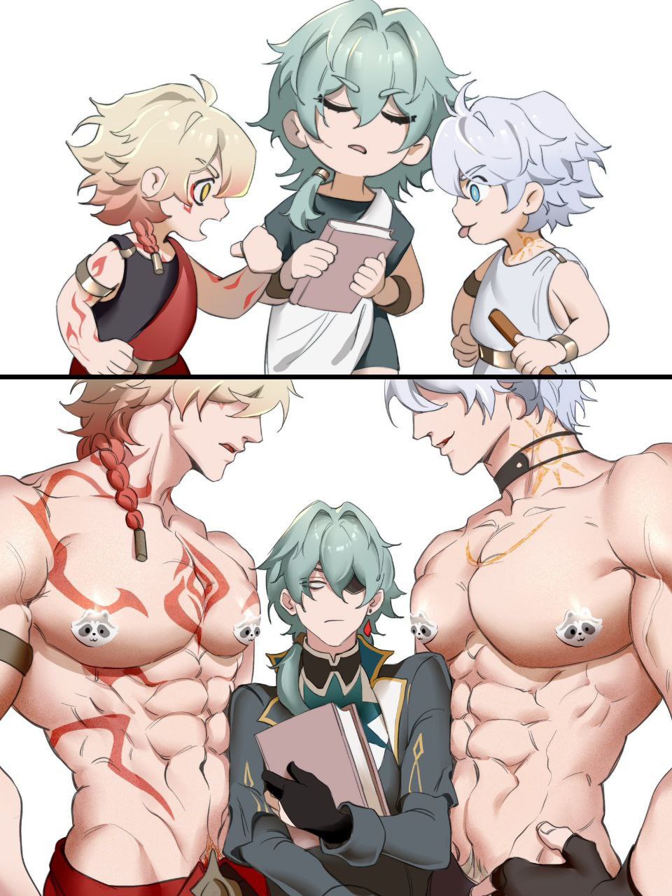 Художник: Purrana_ks -  ... - -Tags: Anaxa Phainon Mydei. 